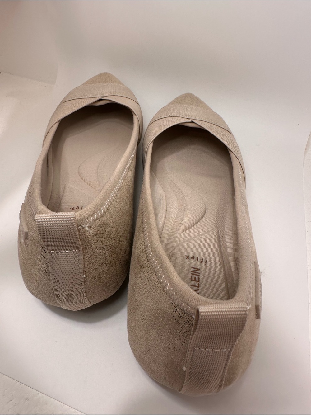 Anne Klein Women's Beige Pointed-Toe Flats - Picture 5 of 7